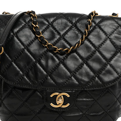 Chanel Calfskin Quilted Medium Bubble CC Flap Black 8 of 10