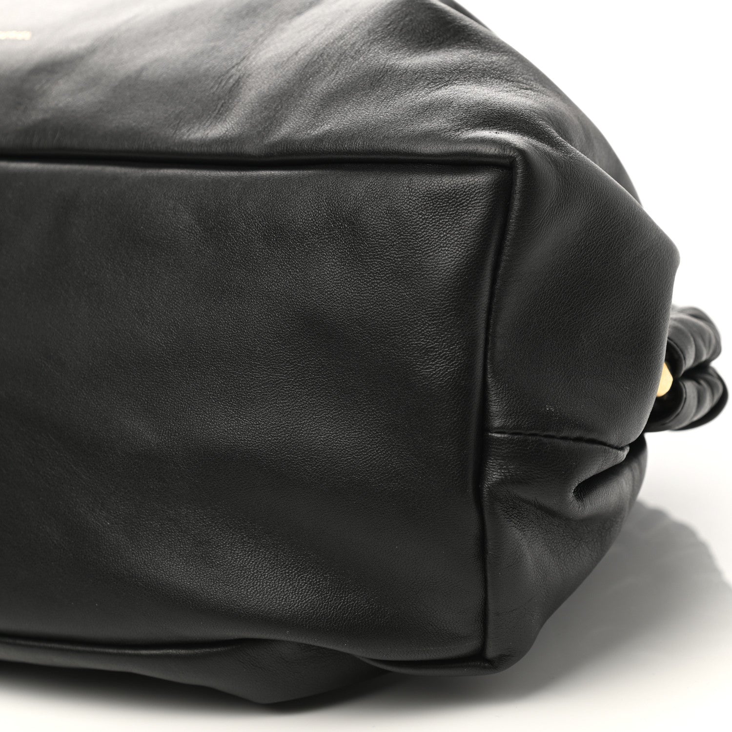 Mansur Gavriel Lambskin Cloud Clutch Black Flamma 9 of 9