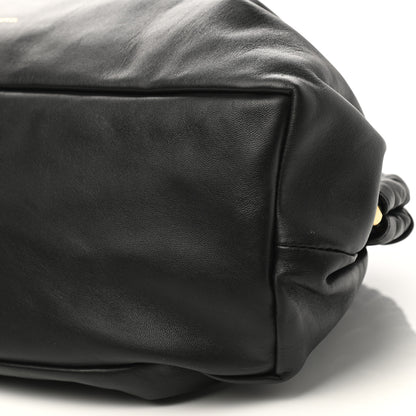 Mansur Gavriel Lambskin Cloud Clutch Black Flamma 9 of 9