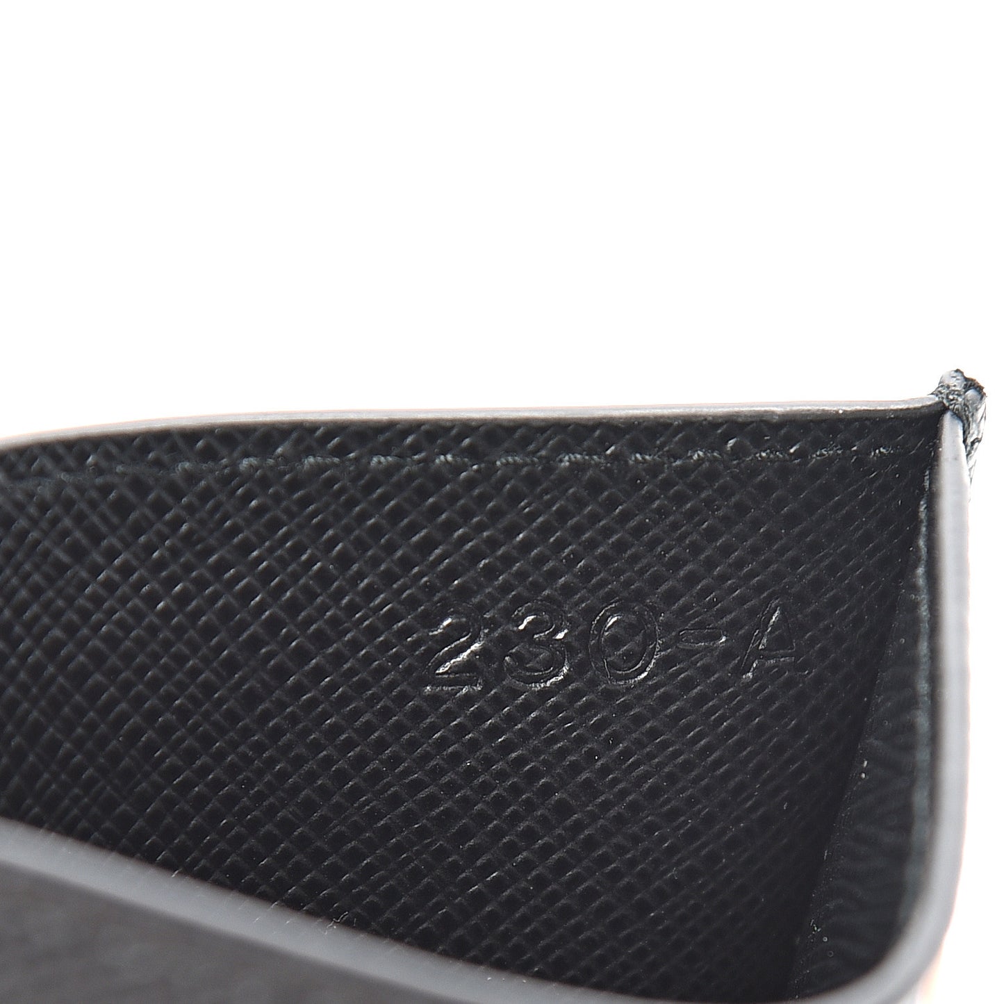 Saffiano Smalto Card Holder Black
