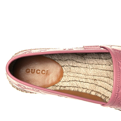 Gucci Guccissima Signature Espadrilles 35.5 Rose Baby Candy 7 of 7