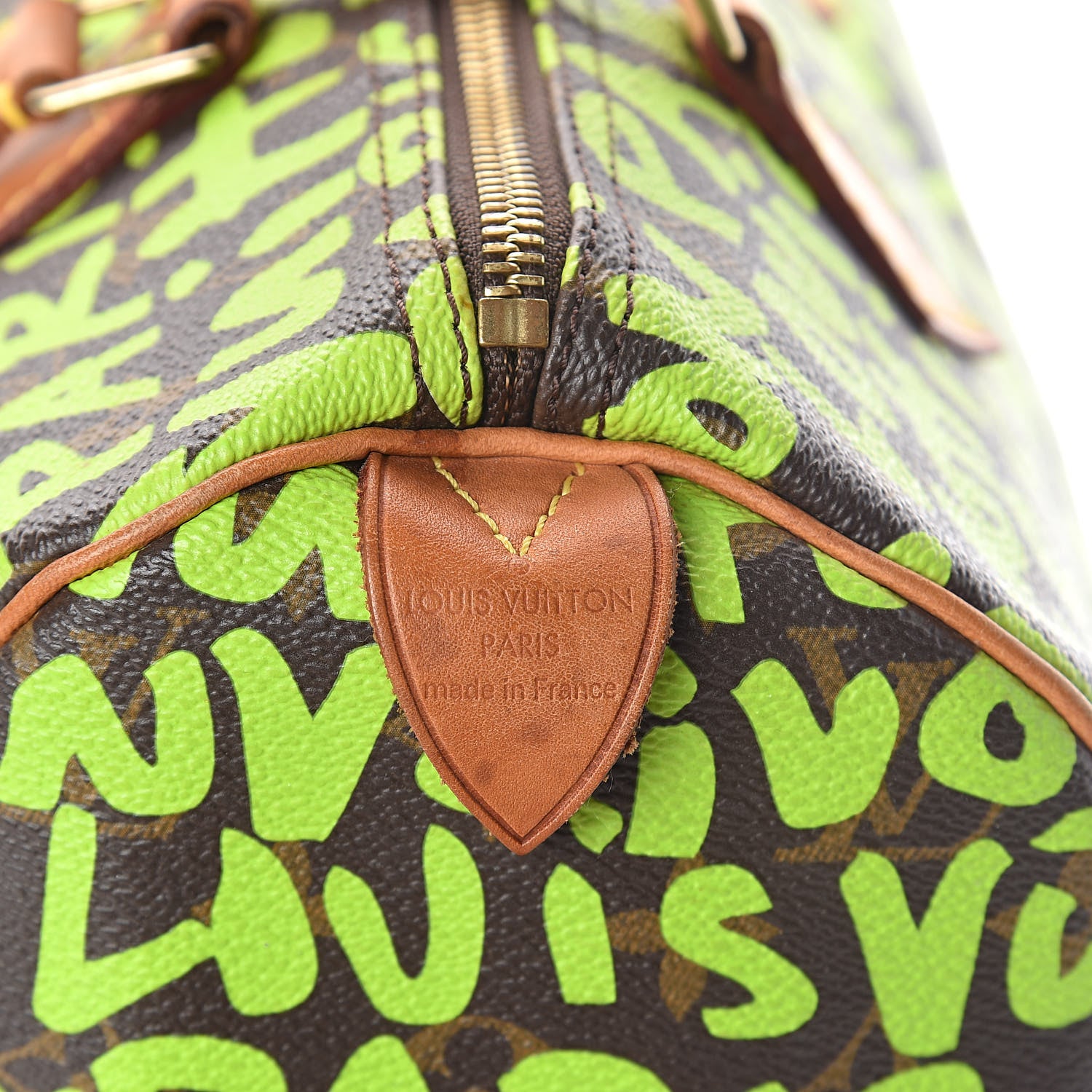 Louis Vuitton Monogram Graffiti Speedy 30 Green 10 of 12