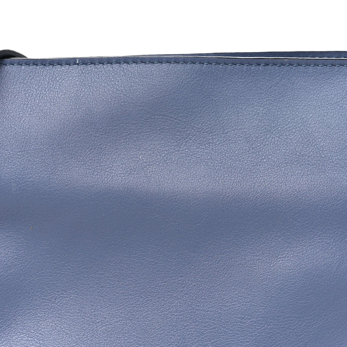 Calfskin Mini Flamenco Knot Clutch Dusty Blue