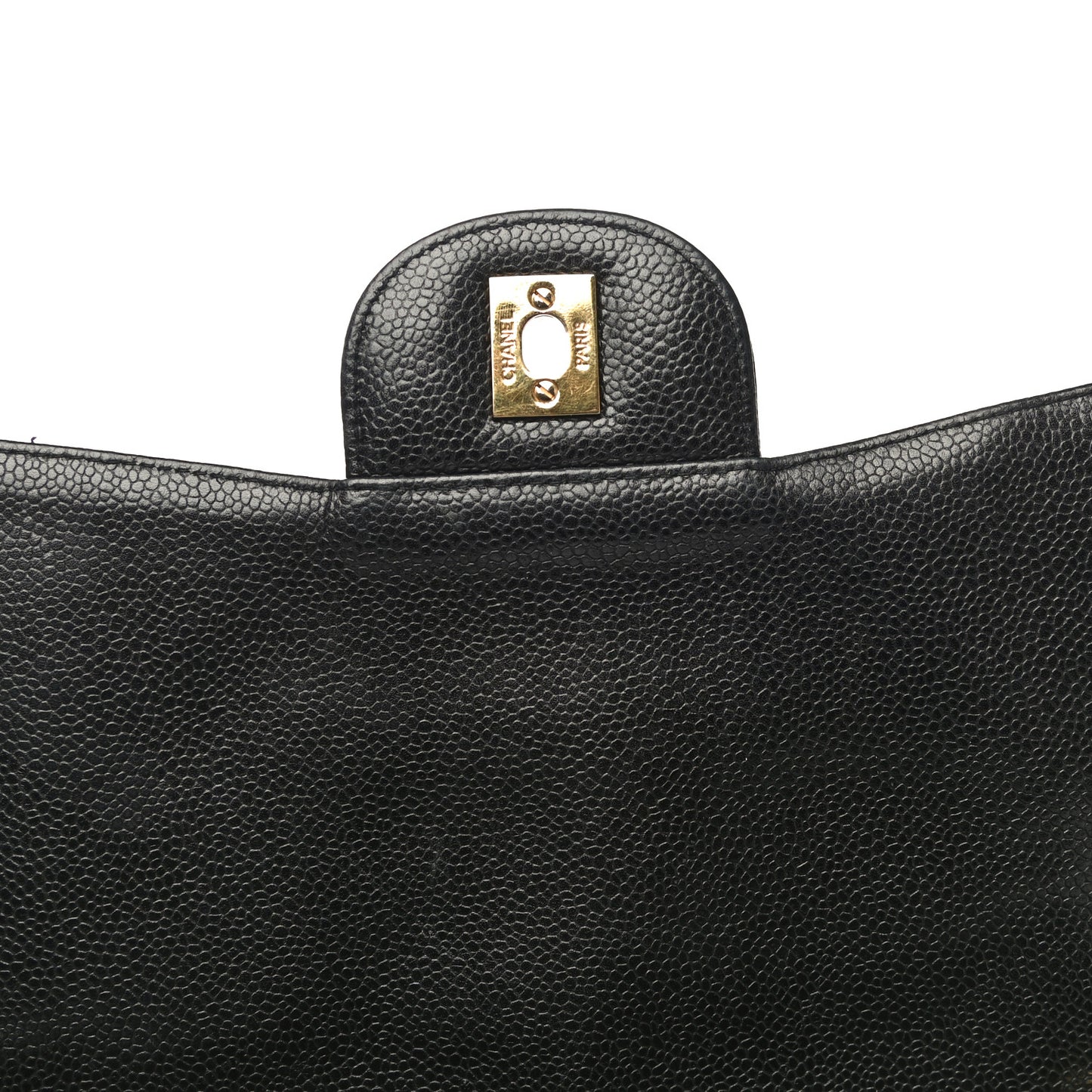 Caviar Quilted Jumbo Single Flap Black
