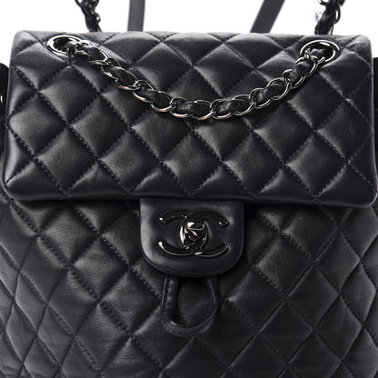 Chanel Lambskin Quilted Small Urban Spirit Backpack Navy 10 of 10
