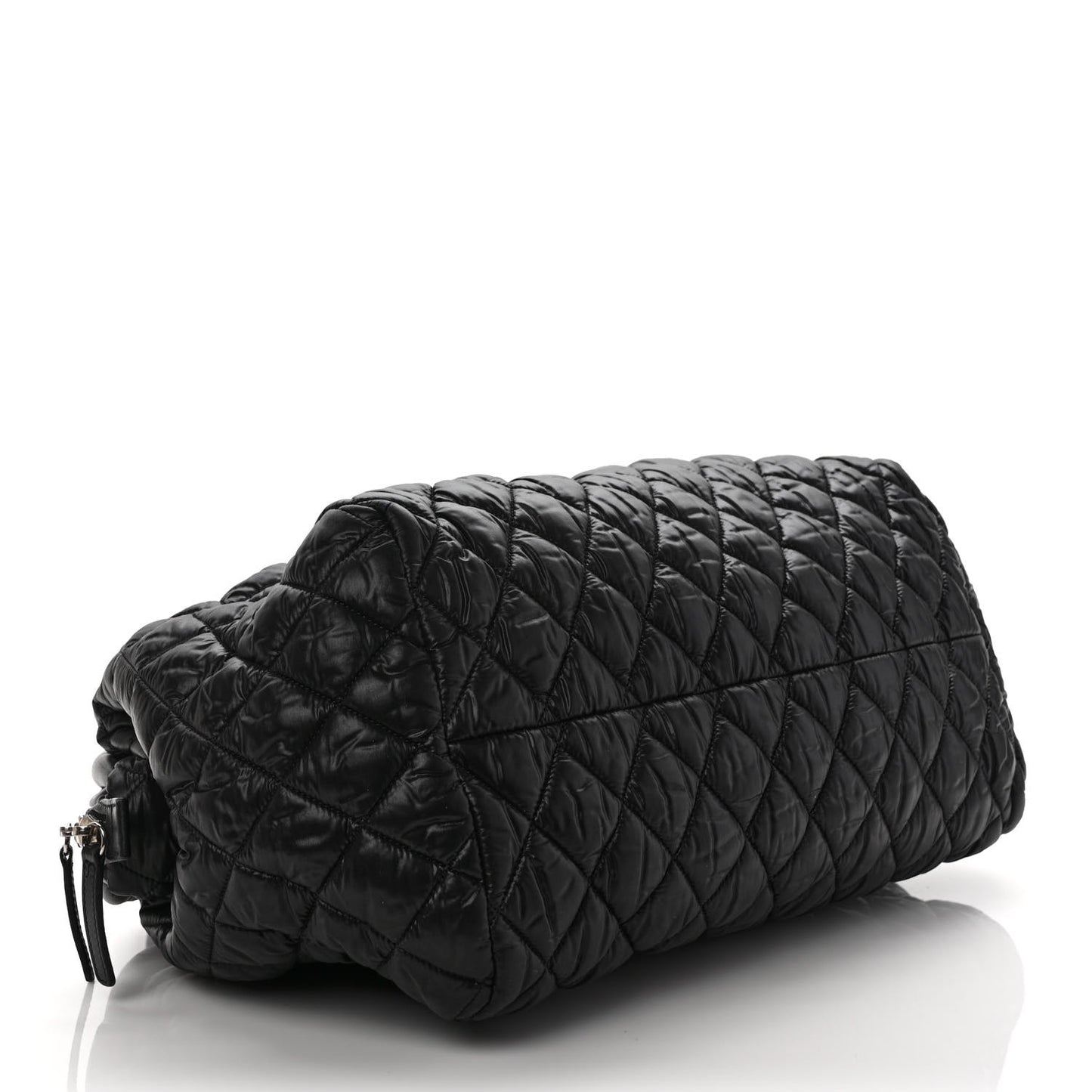 Nylon Quilted Medium Coco Cocoon Tote Black