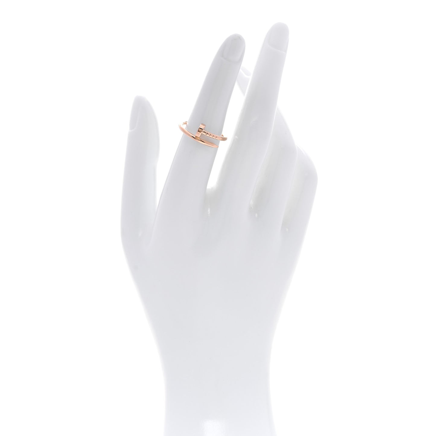 18K Pink Gold Small Juste Un Clou Ring 50 5.5