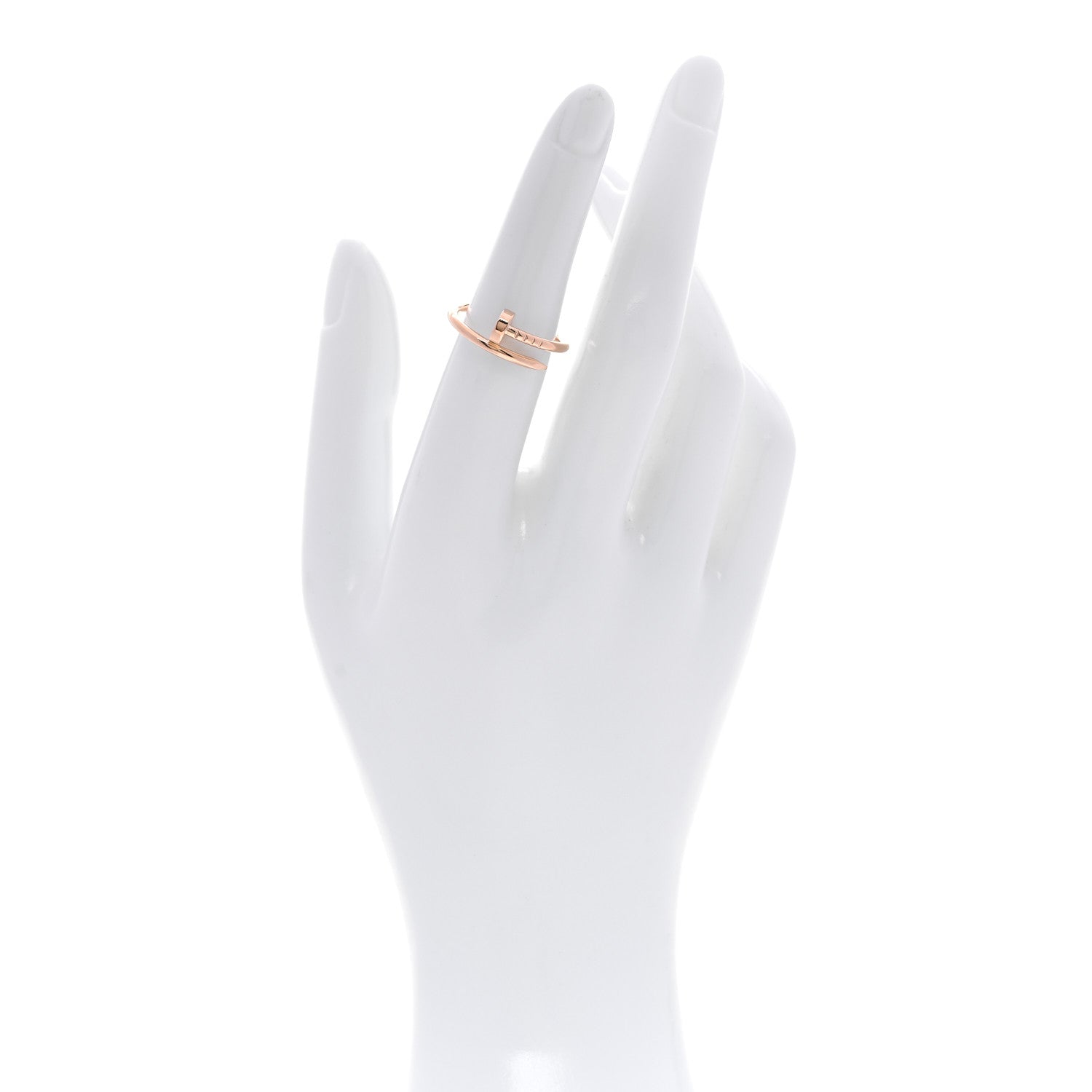 Cartier 18K Pink Gold Small Juste Un Clou Ring 50 5.5 2 of 5
