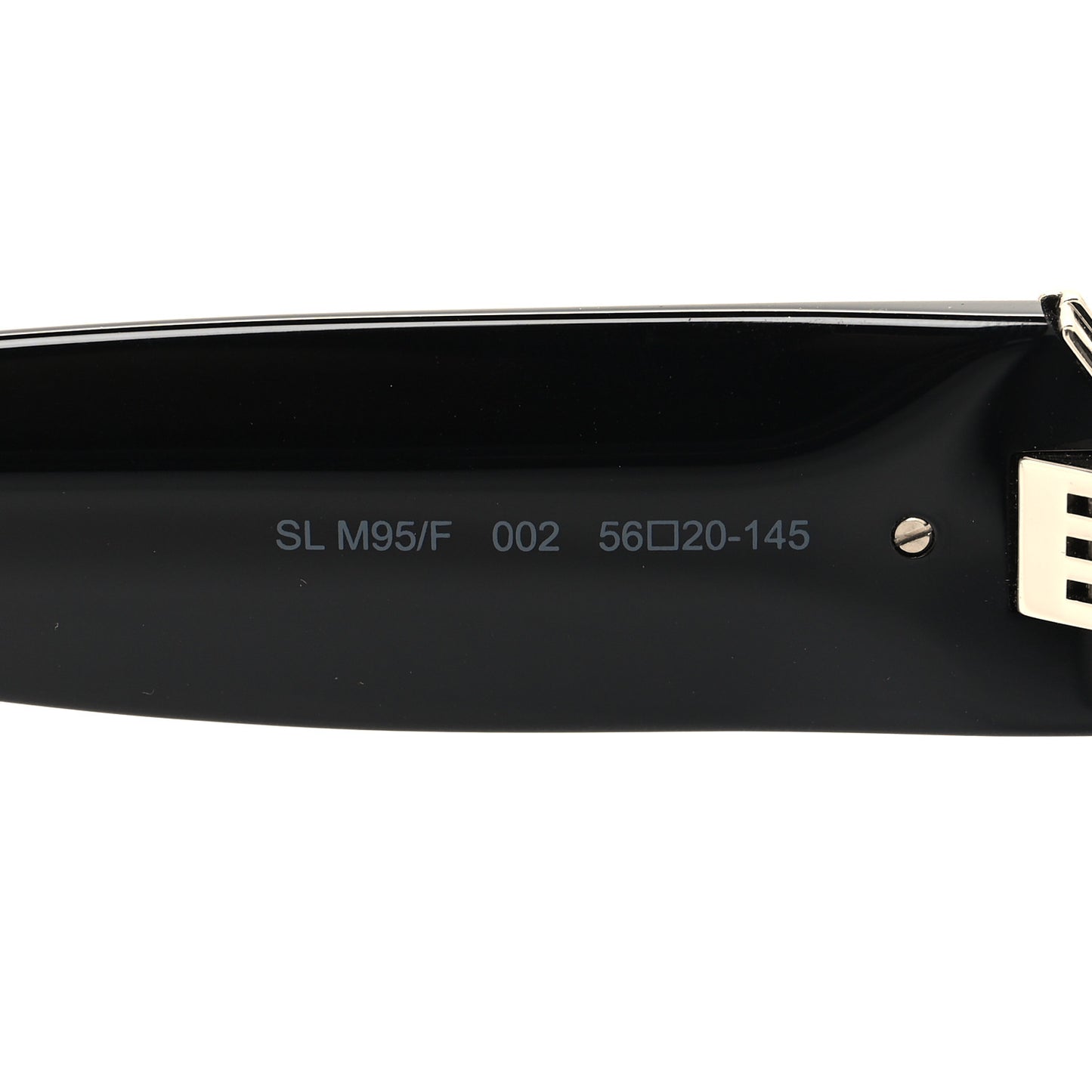 Acetate Cateye Sunglasses SL M95 F Black
