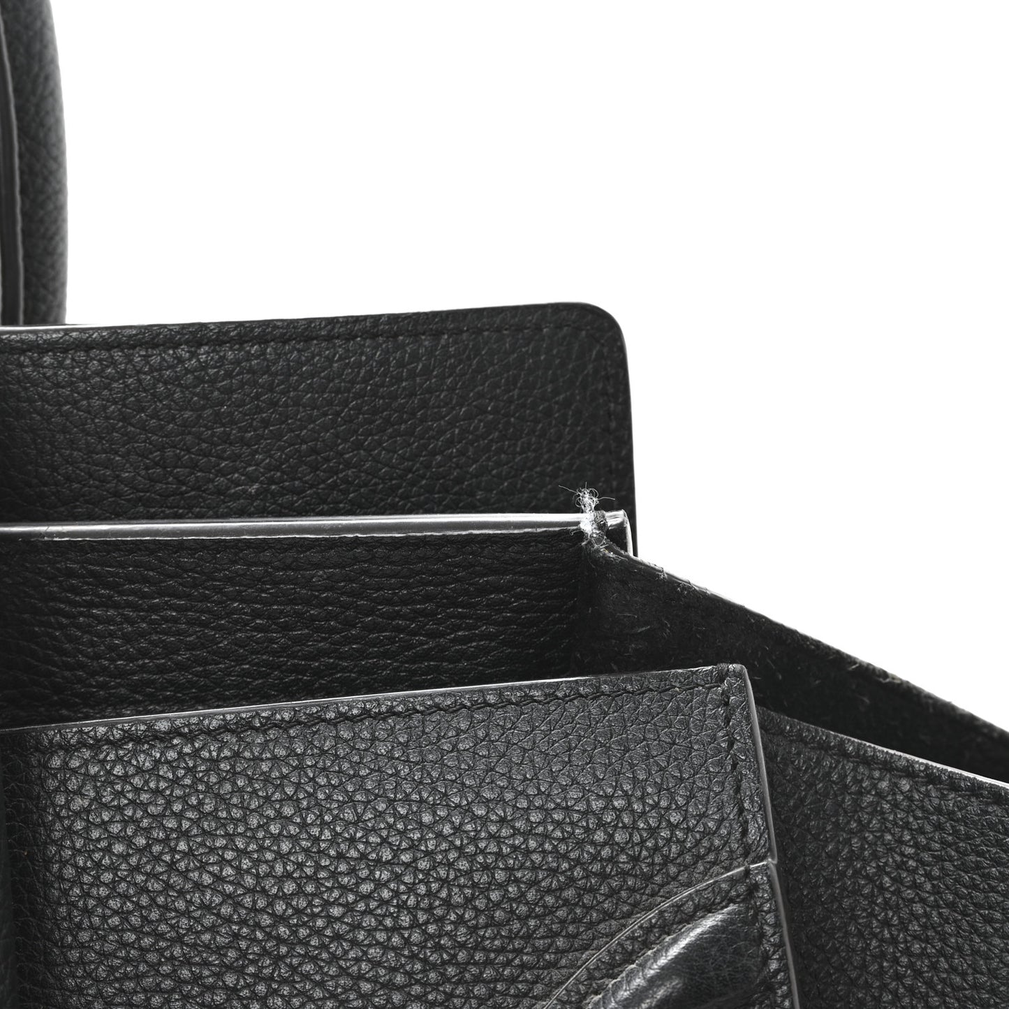 Drummed Calfskin Mini Luggage Black