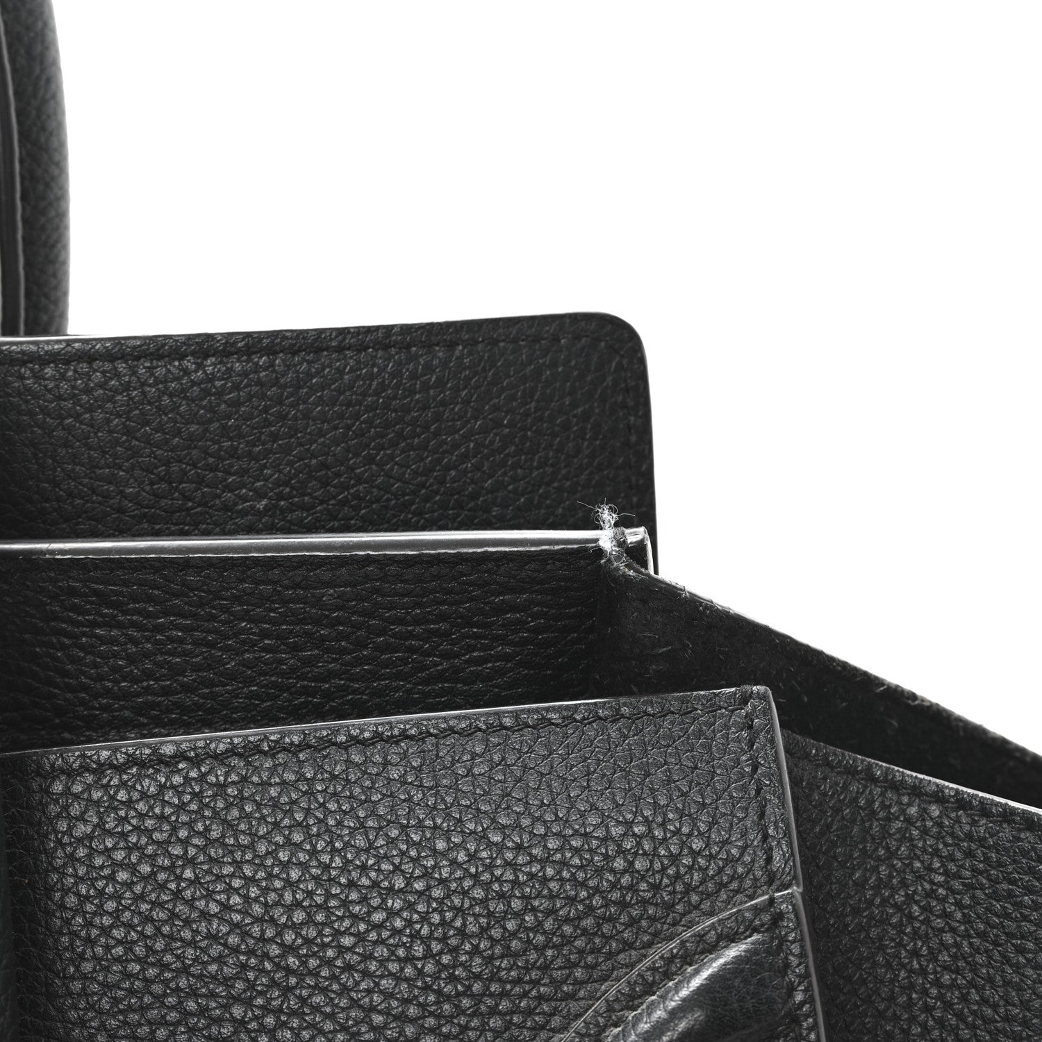 Celine Drummed Calfskin Mini Luggage Black 11 of 12