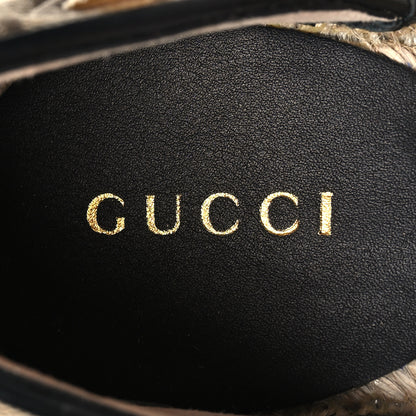 Gucci Monogram Matelasse GG Marmont Ankle Wrap Platform 35/120mm Espadrille Wedges 35 Beige Ebony Black Sand Storm 9 of 10