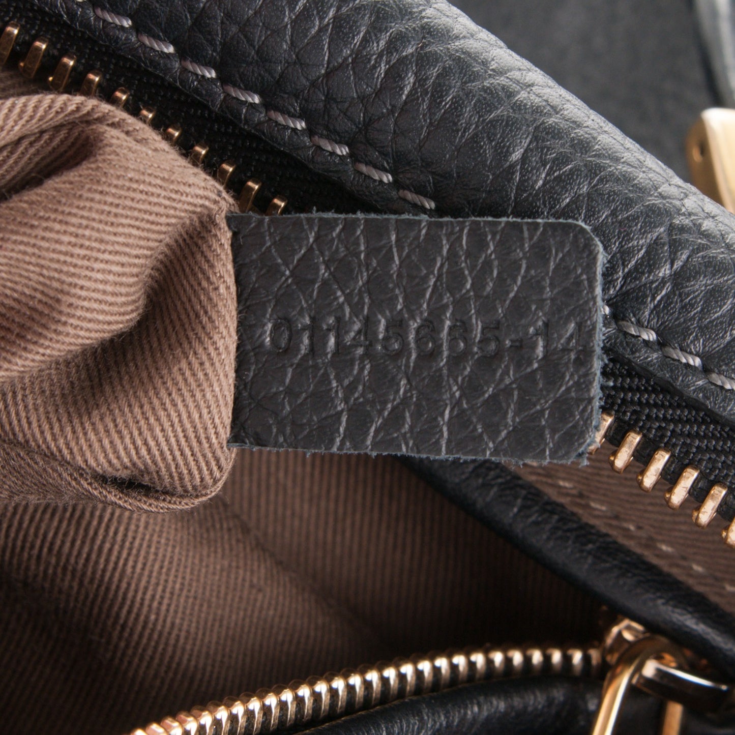 Calfskin Medium Marcie Satchel Black