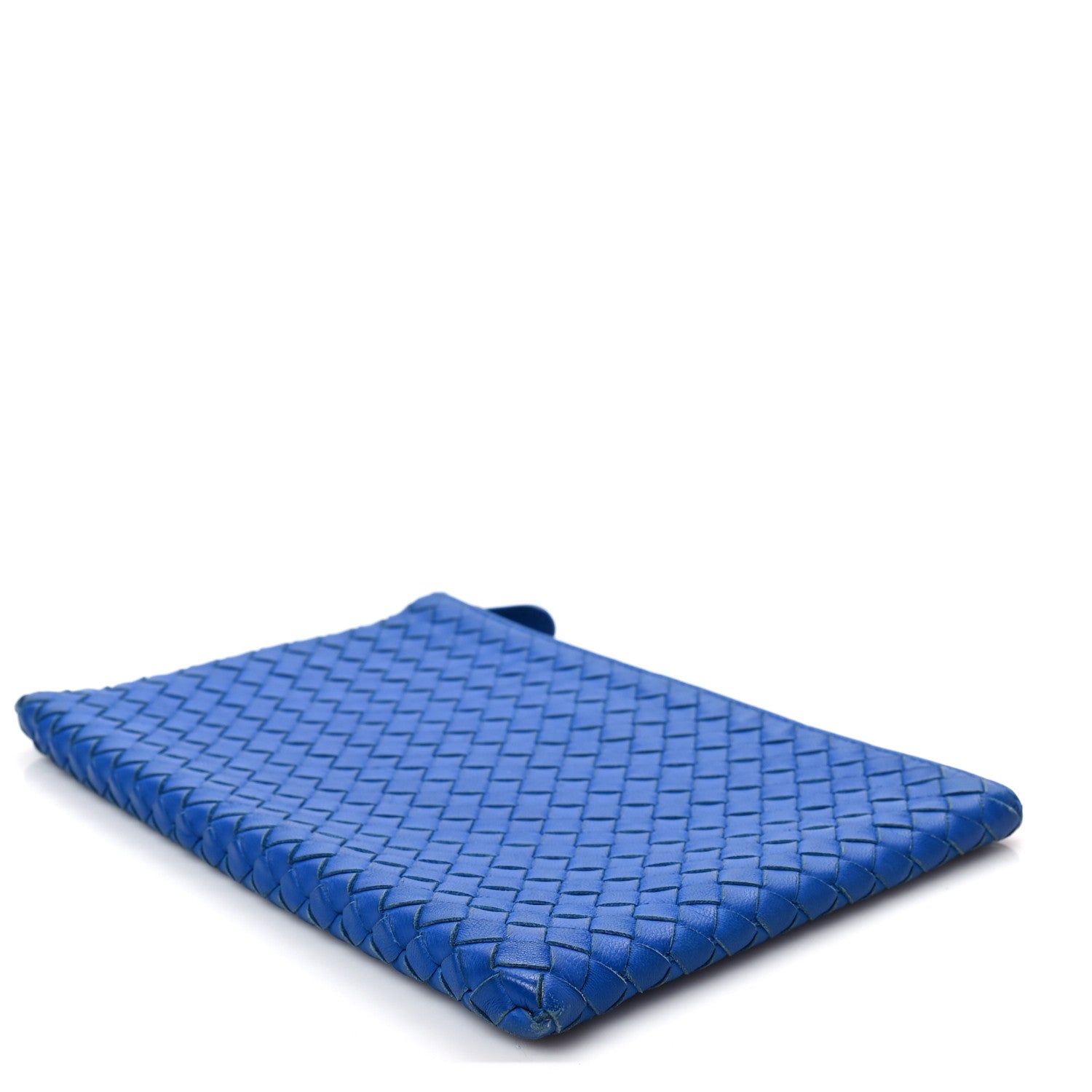 Bottega Veneta Nappa Intrecciato Medium Zip Pouch Signal Blue 7 of 7