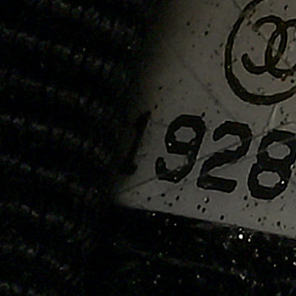 Chanel Ribbon Tweed Medium Double Flap Black White 7 of 10