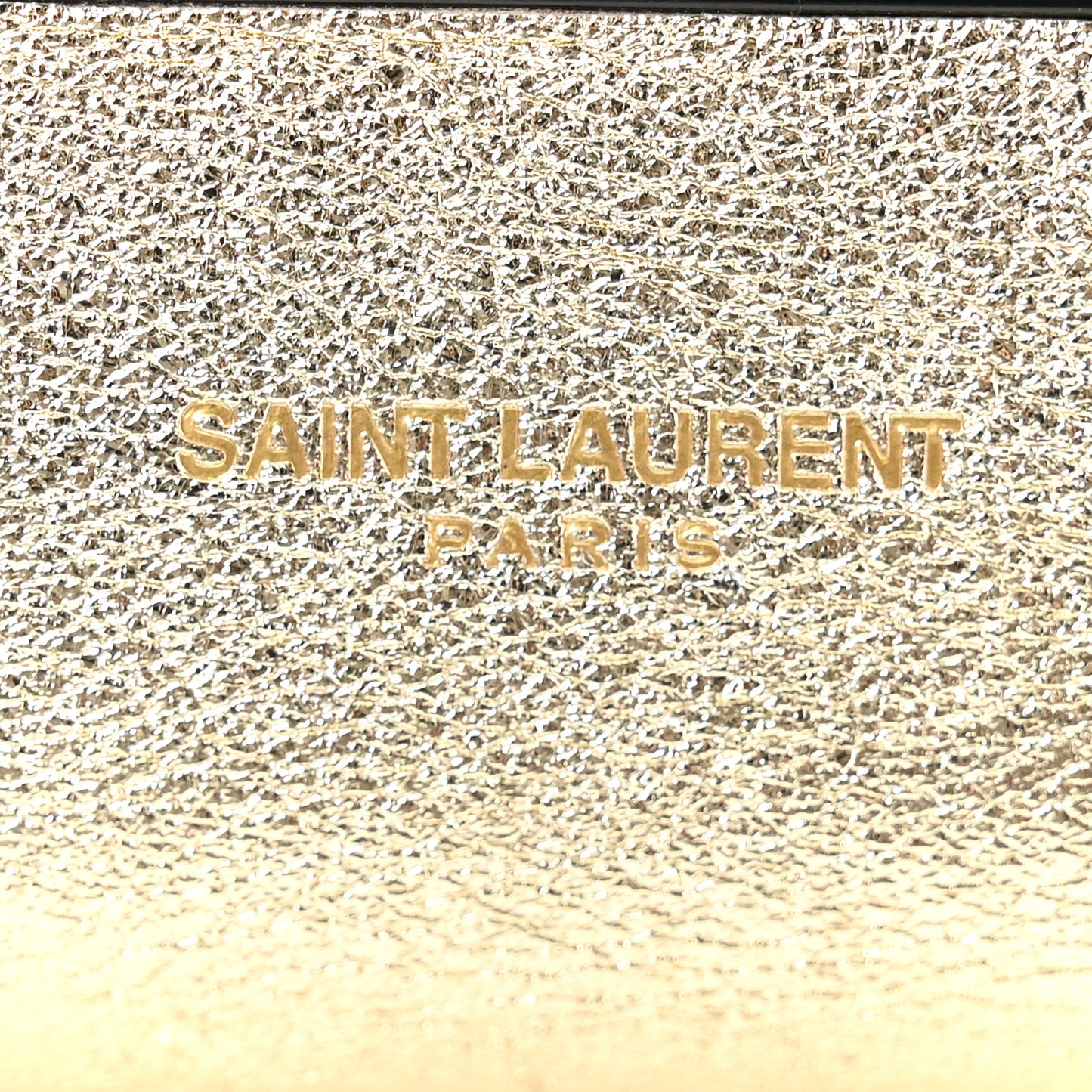 Metallic Calfskin Paris Airpods Pro Holder Platino Black