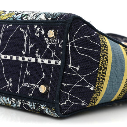 Christian Dior Canvas Embroidered Zodiac Medium Lady D-Lite Blue Multicolor 7 of 10