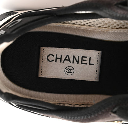 Chanel Fabric Suede CC Sneakers 39 Black 8 of 10