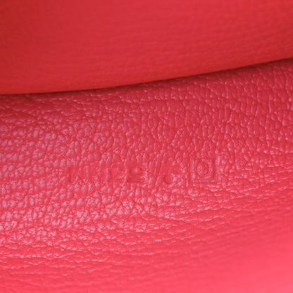Hermes Ostrich Bearn Wallet Rouge Vif 6 of 6