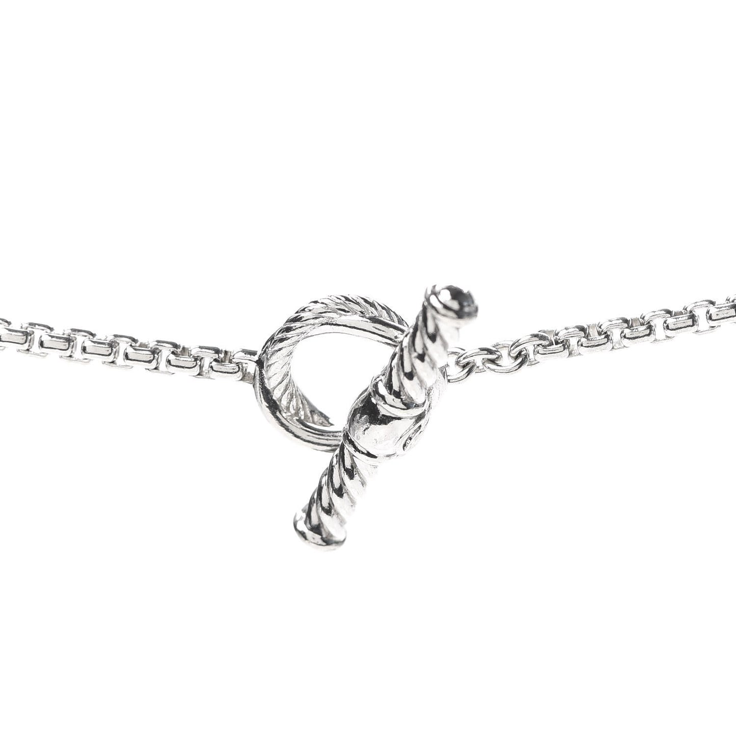 Sterling Silver Diamond 14mm Infinity Station Necklace