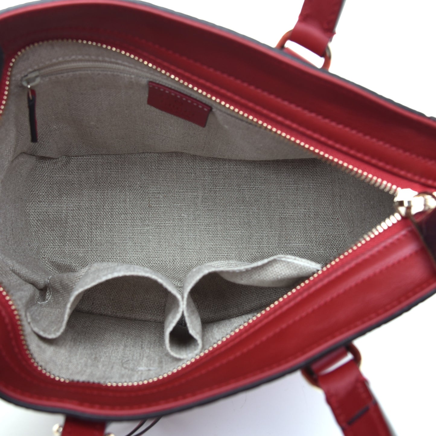 Microguccissima Small Bree Tote Red
