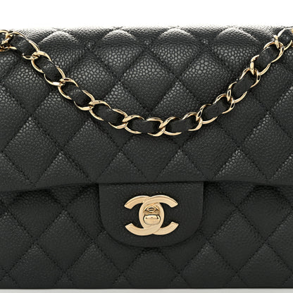 Chanel Caviar Quilted Small Double Flap Dark Grey 8 of 10