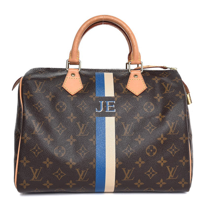 Louis Vuitton Monogram My LV Heritage Speedy 30 Blue De France Ivory 1 of 11