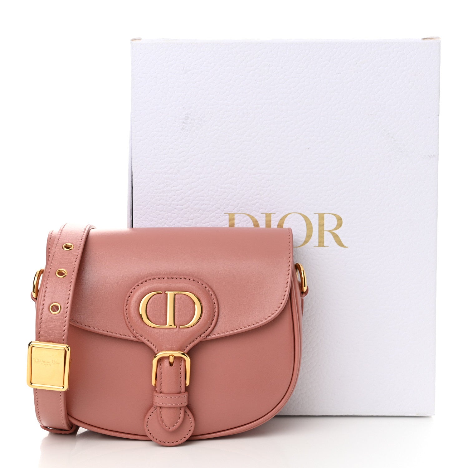 Christian Dior Box Calfskin Small Bobby Flap Dark Nude 13 of 13