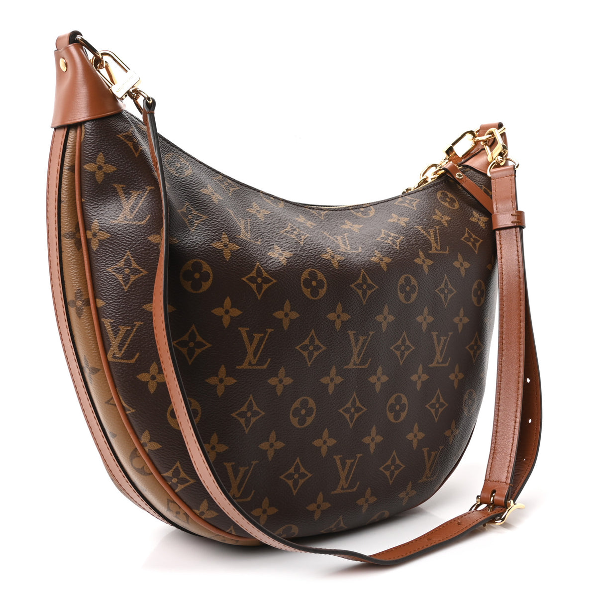 Reverse Monogram Loop Hobo