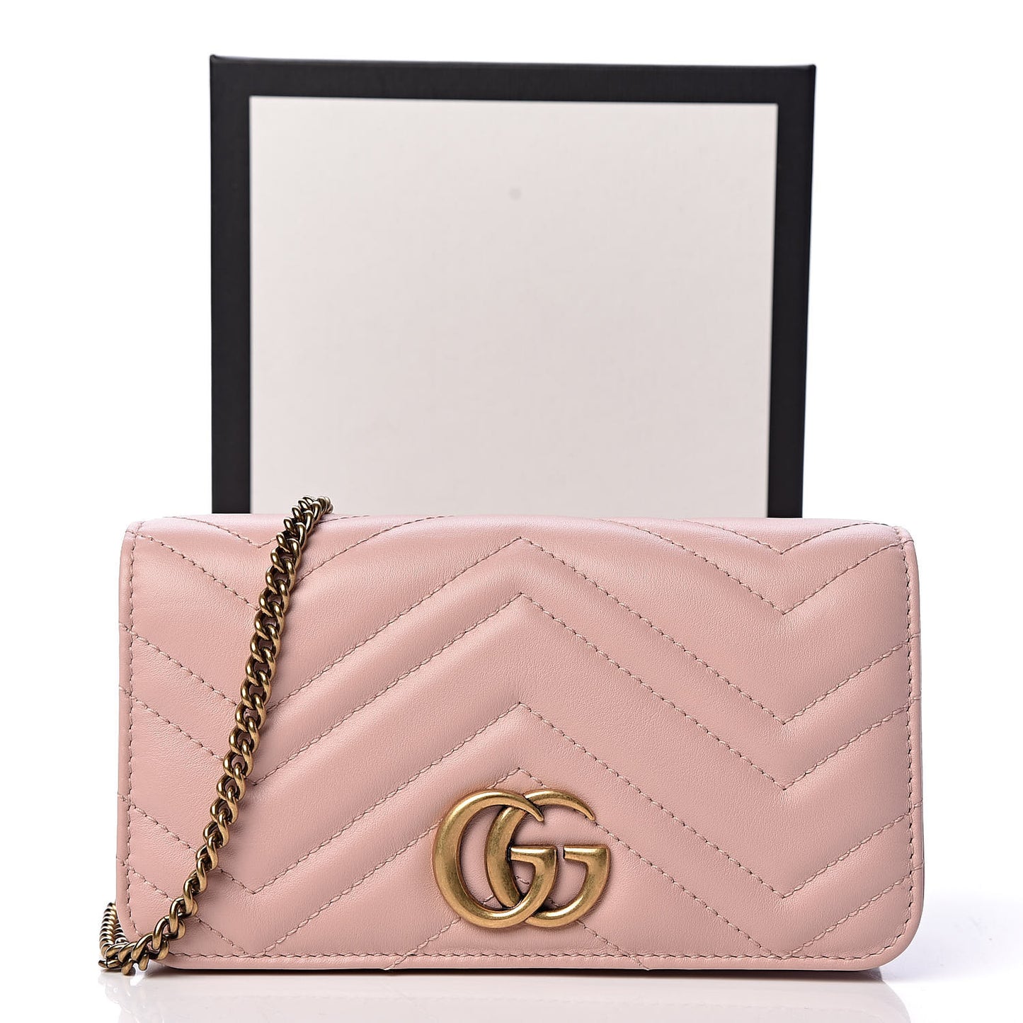 Calfskin Matelasse GG Marmont Mini Bag Perfect Pink