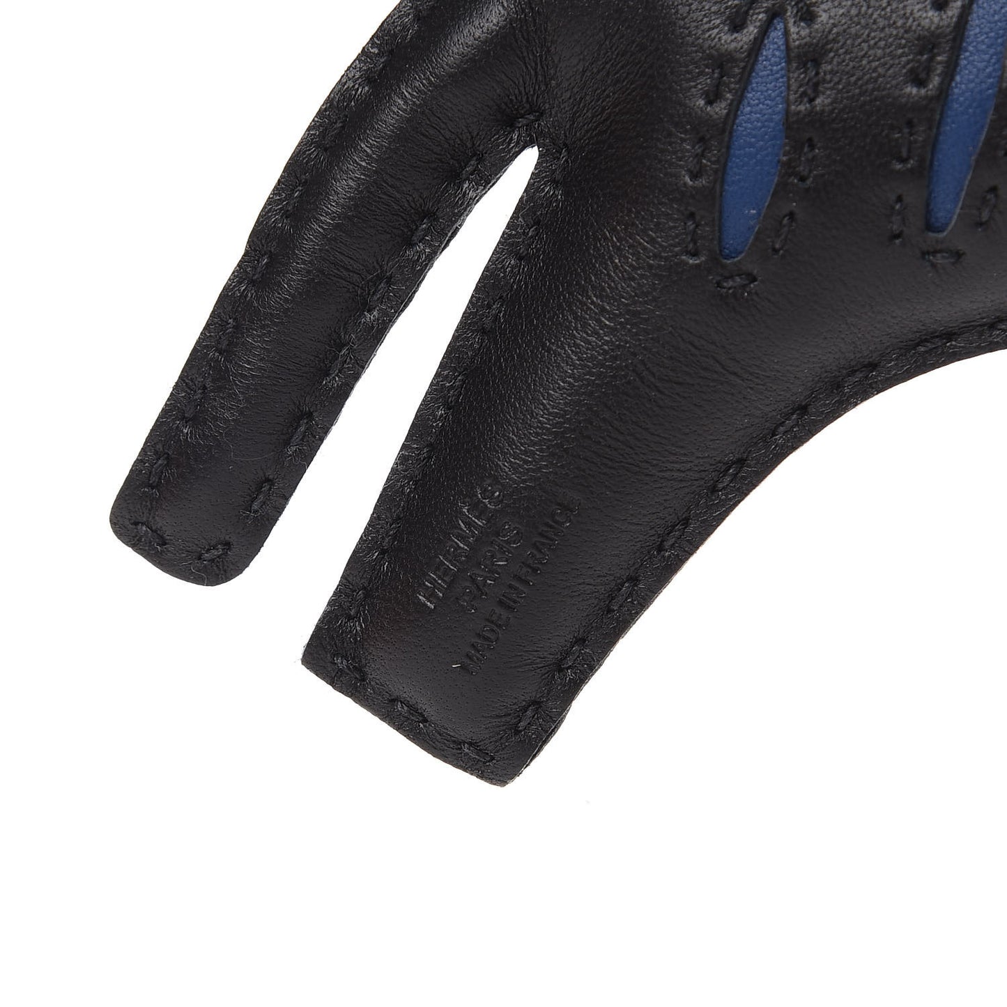 Milo Lambskin Rooroo Bag Charm Black Bleu de Malte