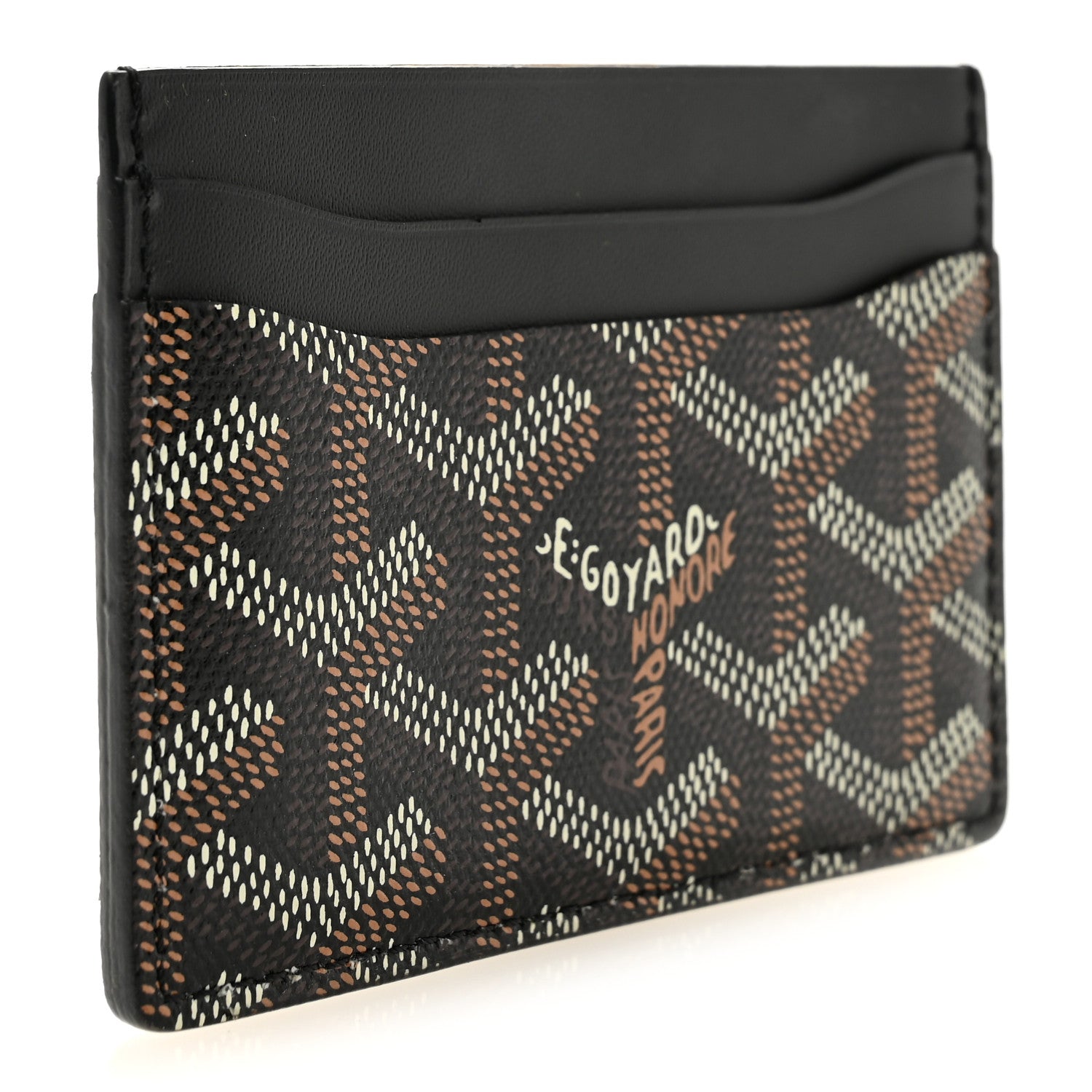 Goyard Goyardine Saint Sulpice Card Holder Black 3 of 7