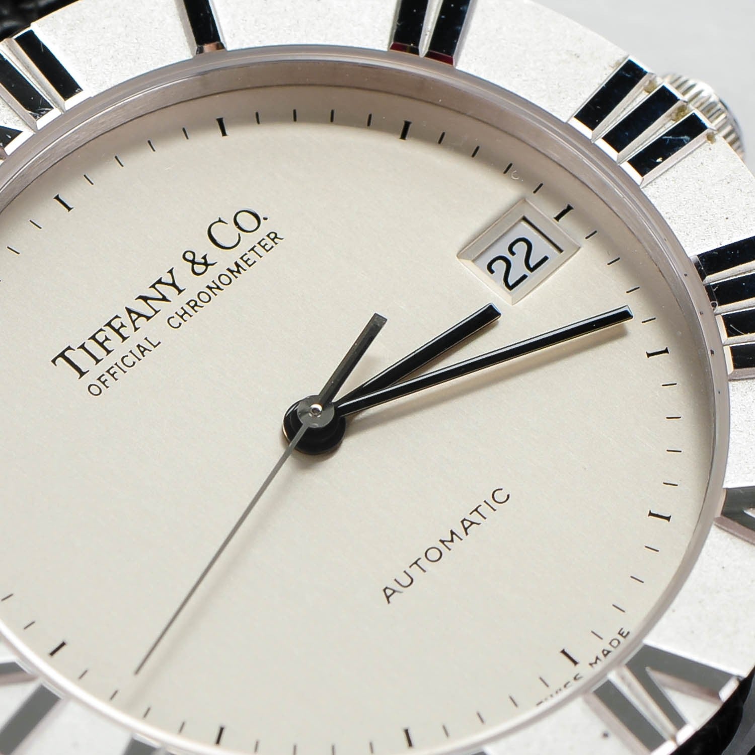 Tiffany Sterling Silver Lizard 36mm Atlas Automatic Watch 8 of 8