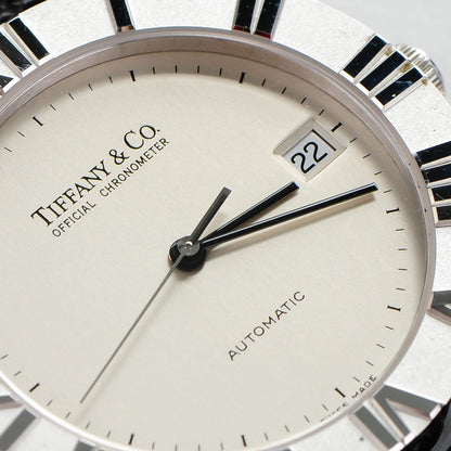 Tiffany Sterling Silver Lizard 36mm Atlas Automatic Watch 8 of 8