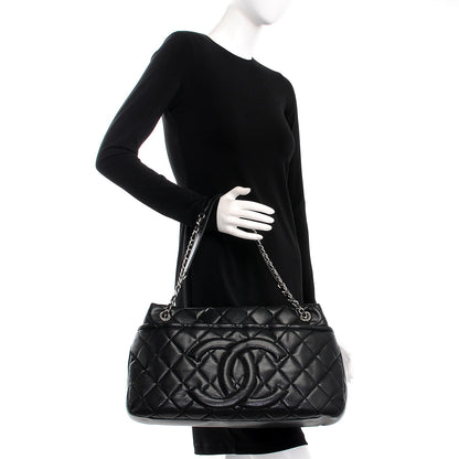 Chanel Caviar Quilted CC Timeless Soft Tote Black 2 of 7