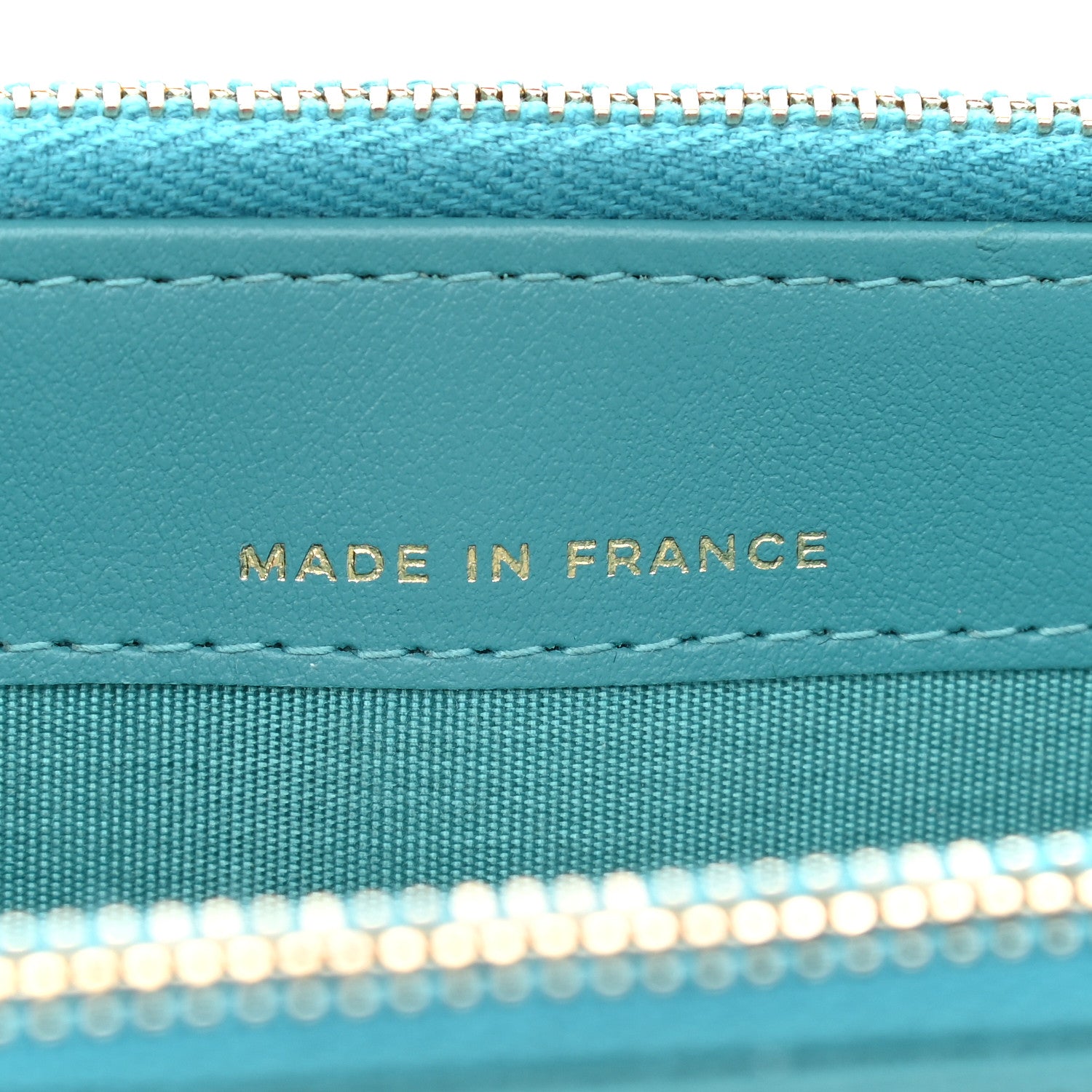 Chanel Caviar Quilted Small Boy Clutch With Chain Turquoise 7 of 10