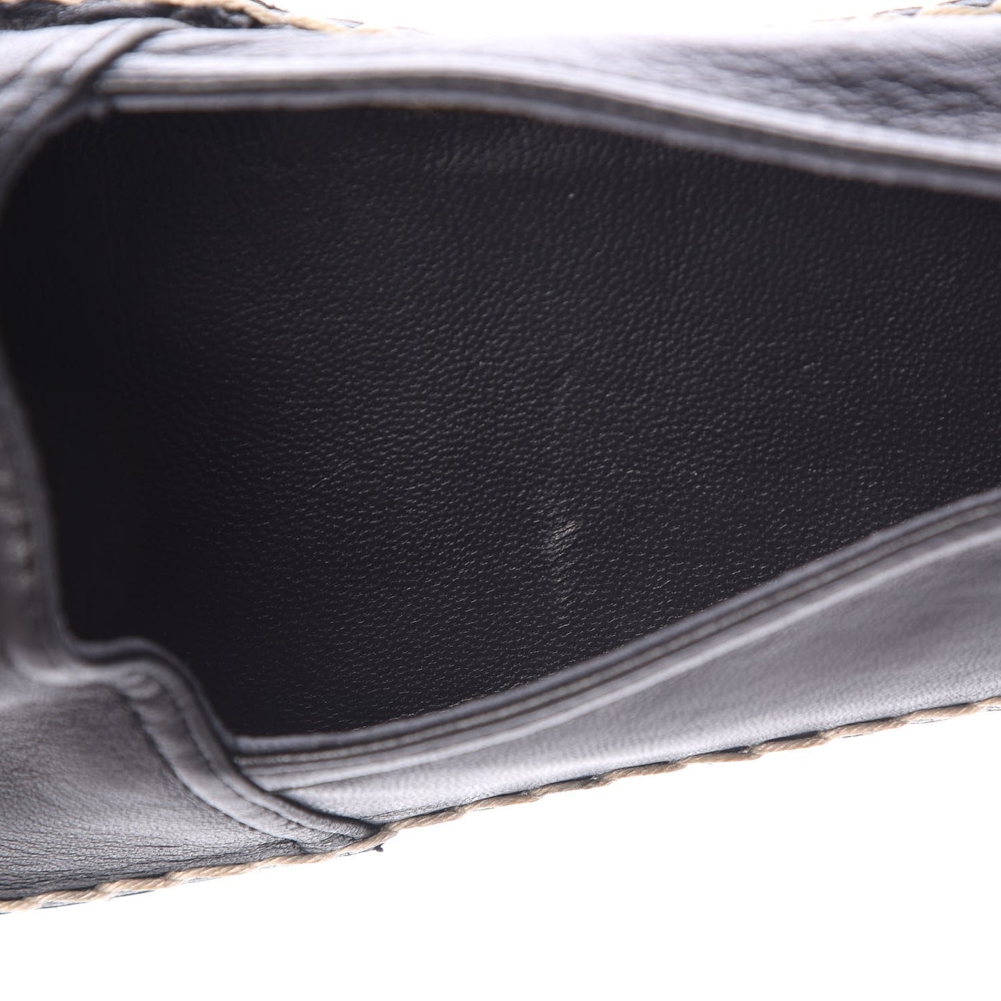 Lambskin Monogram Espadrilles 37.5 Black
