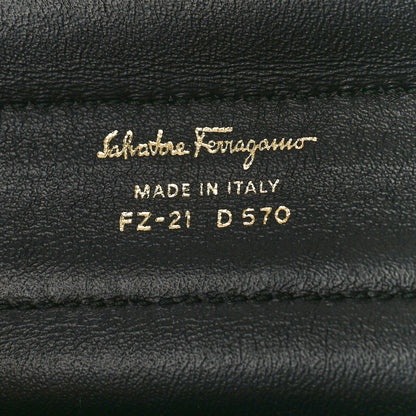 Salvatore Ferragamo Grained Calfskin Sofia Satchel Dark Green 6 of 10