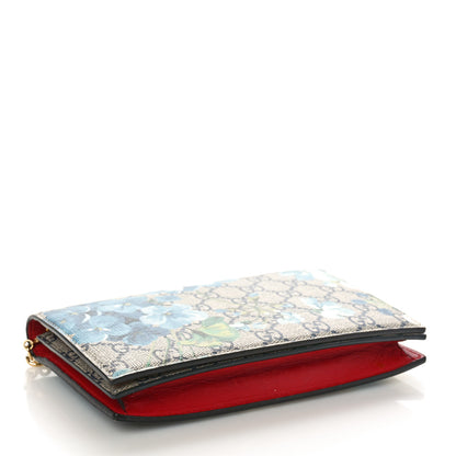 Gucci GG Supreme Monogram Blooms Chain Wallet Blue 4 of 8
