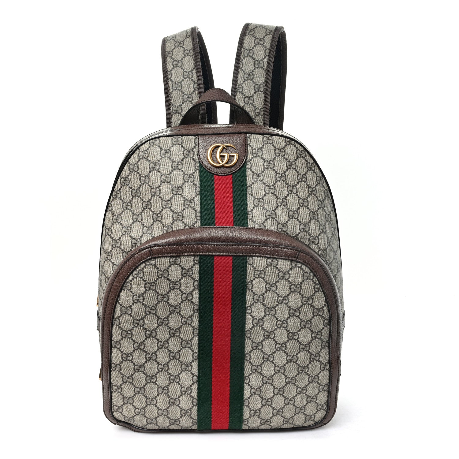 Gucci GG Supreme Monogram Medium Ophidia Day Backpack Brown Brown 1 of 11