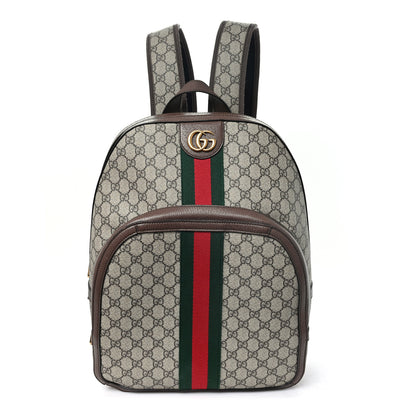 Gucci GG Supreme Monogram Medium Ophidia Day Backpack Brown Brown 1 of 11
