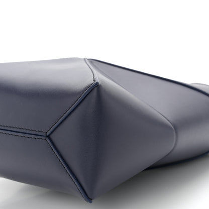 Loewe Shiny Calfskin Mini Puzzle Fold Tote Navy 10 of 10