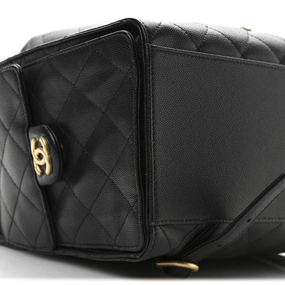 Chanel Caviar Quilted Large Chanel 25 Backpack Black 9 of 11