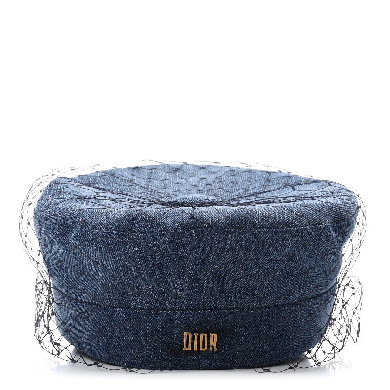 Christian Dior Denim Arty Veil Cap 58 Blue 6 of 9