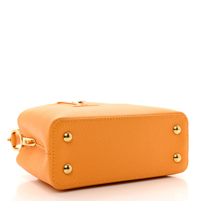 Louis Vuitton Taurillon Mini Capucines Sunbeam Yellow 4 of 9