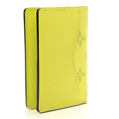 Louis Vuitton Monogram Taiga Pocket Organizer Yellow 2 of 6