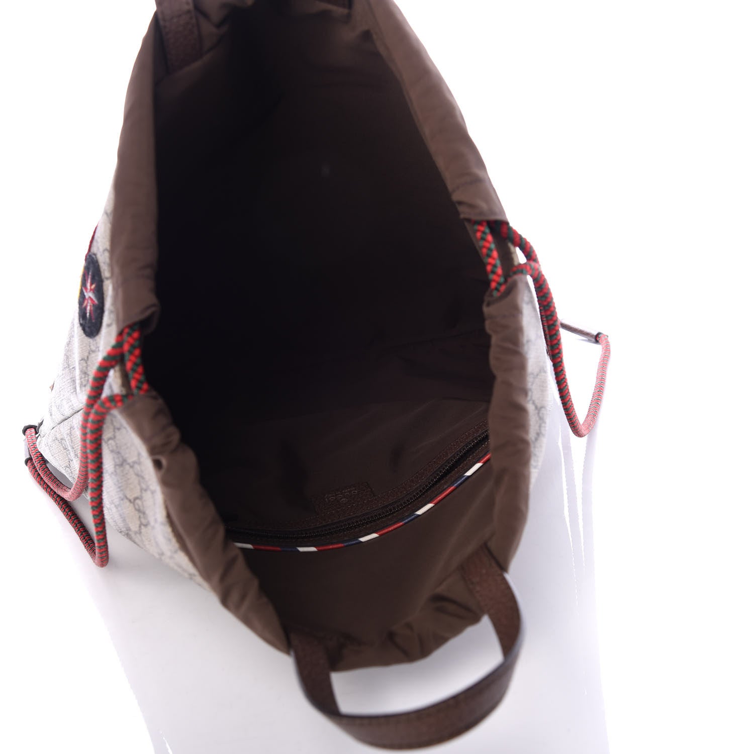 Gucci Soft GG Supreme Monogram Courrier Drawstring Backpack 4 of 7