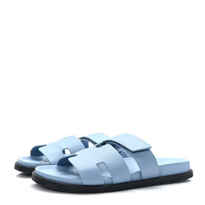 Hermes Epsom Mens Chypre Sandals 43 Bleu Faience 43 3 of 8