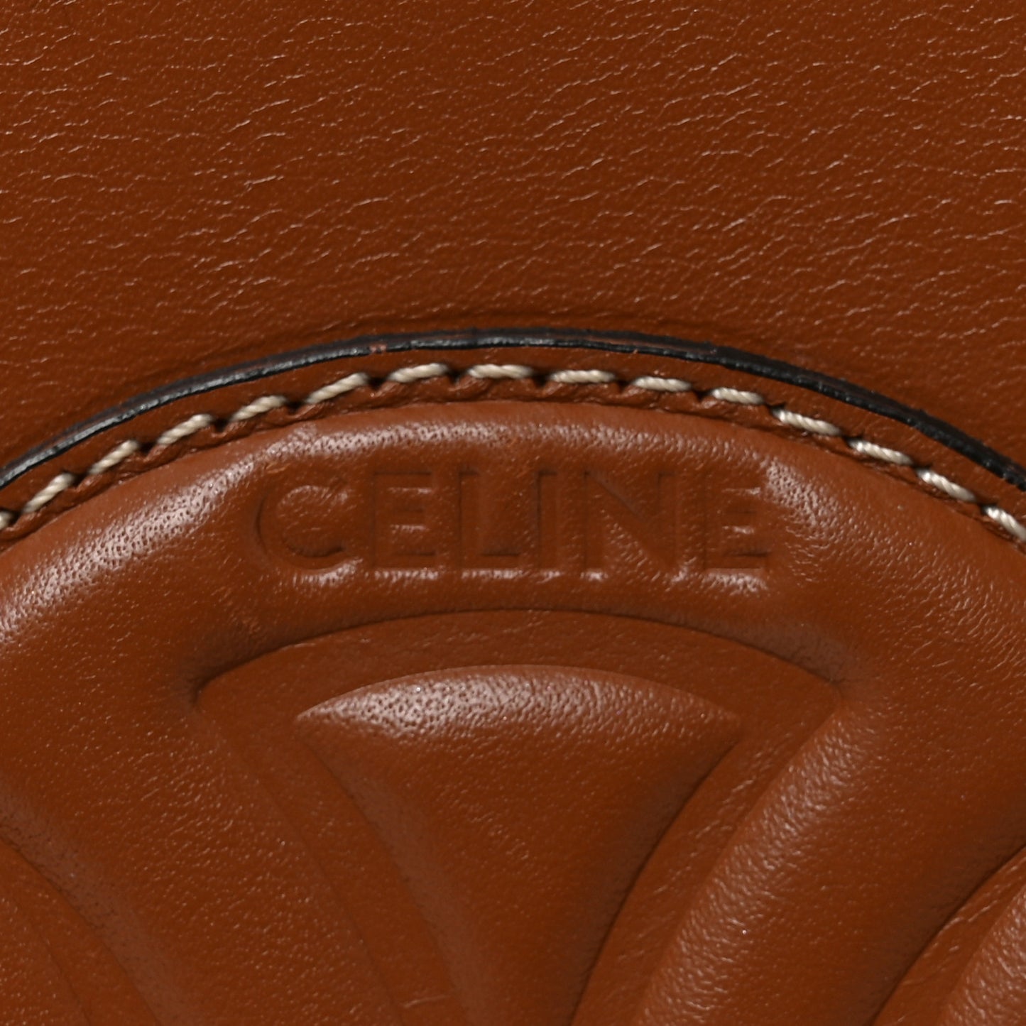Smooth Calfskin Small Cuir Triomphe Bucket Bag Tan