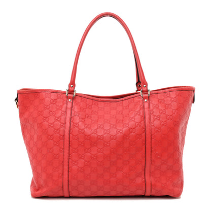 Gucci Guccissima Vitello Tender Large Joy Tote Sporting Red 1 of 18
